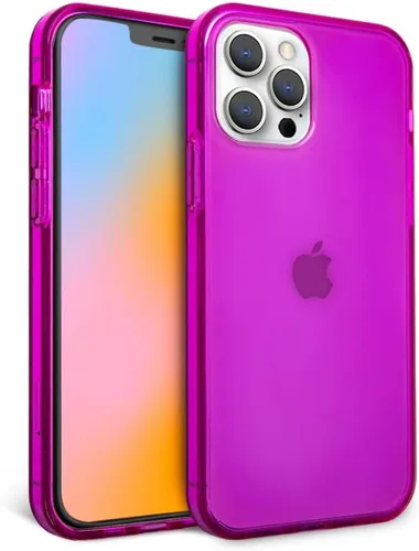 Miniatura 24 de FELONY CASE - Funda transparente naranja neón para iPhone 13 Pro Max, compatible con MagSafe - Fundas protectoras a prueba de golpes de 360°