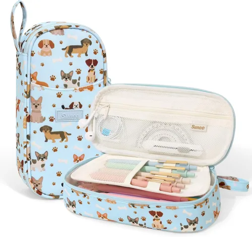 Miniatura 13 de Estuche Lindo para Lápices SUNEE, Funda Estética para Bolígrafos, Bolsa Grande para Lápices de Color con Cremallera, Almacenamiento y Organizador