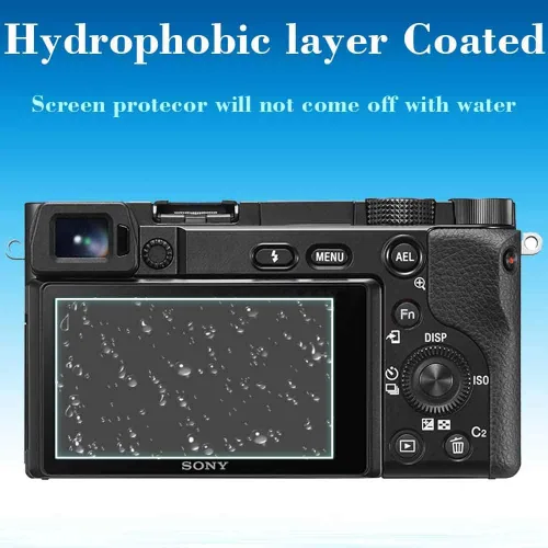 Miniatura 8 de ULBTER Protector de pantalla para Sony A6600 A6400 A6300 A6100 A6000 [3 piezas] y cubierta de zapata 9H dureza vidrio templado para Sony Alpha 6600