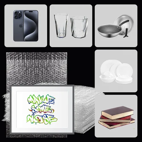 Miniatura 5 de 100 bolsas de burbujas transparentes, 8 x 12 pulgadas, bolsa de burbujas para embalaje y envío, bolsas protectoras de burbujas de doble capa