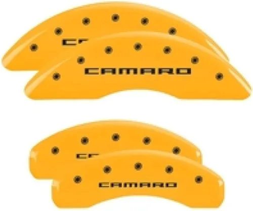 Miniatura 2 de MGP Fundas para pinza de freno compatibles con Chevrolet Camaro 2010-2015 (requiere ruedas de 18 pulgadas) con acabado en polvo, 4 piezas delanteras