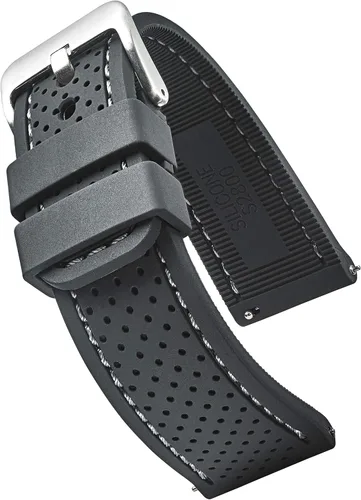 Correa deportiva para reloj, impermeable, de silicona de alta calidad, con liberación rápida correa de reloj de goma suave colores surtidos