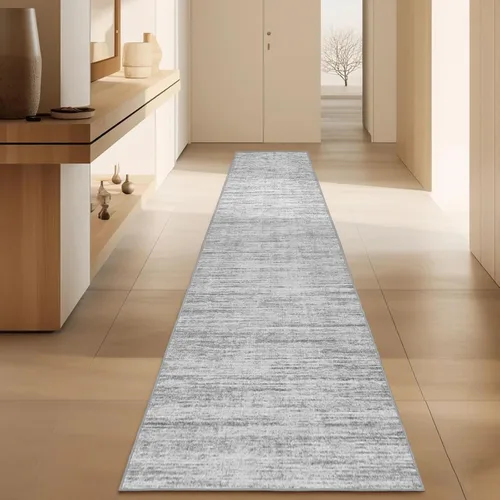 Miniatura 36 de Alfombras para pasillos antideslizantes 2x8, alfombra de pasillo moderna lavable para entrada, alfombra de piso suave resistente a manchas para Gris