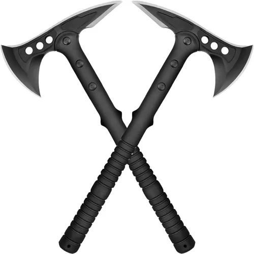 Miniatura 8 de Hitdudu - Hacha de camping, hacha de lanzamiento de supervivencia con funda, tomahawk táctico con punta, mango de fibra de nylon para supervivencia