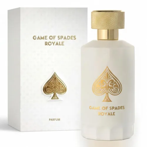 Jo Milano Game of Spades Royale Parfum Spray | 3.4 oz (3.4 fl oz) | Madera Oud, ámbar, almizcle, floral y aroma a caramelo, fragancia de larga