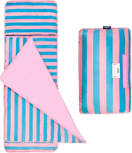 Miniatura 14 de Wildkin Tapete para siesta de terciopelo para niñas – Tapete suave y acogedor para dormir con manta integrada para guardería, preescolar, jardín