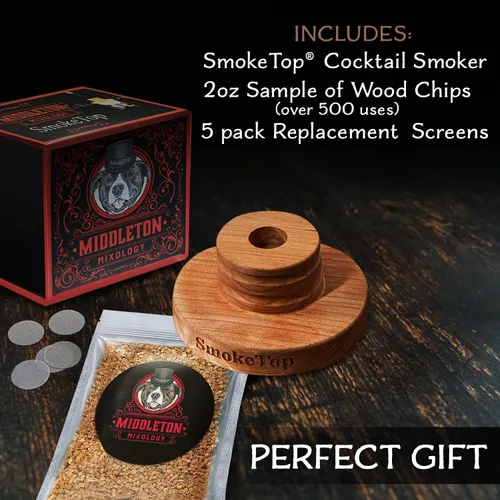 Miniatura 5 de SmokeTop® Kit de ahumador de cócteles y alimentos, ahumador de bebidas de whisky y bourbon para ahumar a la antigua, cócteles, queso y carne