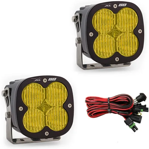 Miniatura 2 de Baja Designs XL80 - Pareja de módulos de luz LED - 2 piezas de LED con arnés de cableado (para conducción/combo; ámbar)