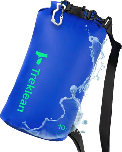Bolsas secas ligeras impermeables para kayak, 5L/10L/20L/35L, saco seco impermeable para viajes, barco, campamento, playa (azul, 10 L)