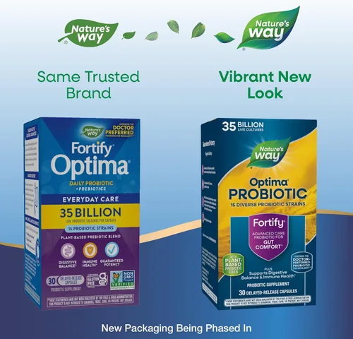 Miniatura 3 de Nature's Way Fortify Optima Probiótico para adultos, 35 mil millones de cultivos, 15 cepas, apoya el equilibrio digestivo y la salud inmunológica*
