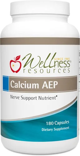Wellness Resources Calcio AEP - Suplemento de apoyo nervioso para protección celular, longevidad, salud de la membrana celular, soporte de vaina de
