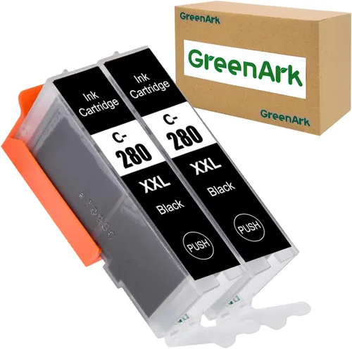 Cartuchos de tinta compatibles de repuesto para Canon c280xxl pg280 bk PGI-280 PGI-280XXL BK tanque de tinta negra (paquete de 2) funciona para