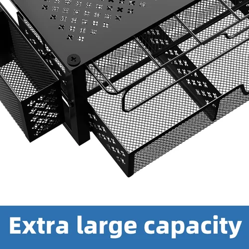 Miniatura 7 de Simple Trending Soporte para cápsulas de café para tazas K, con cajón de almacenamiento deslizante de 2 niveles y soporte para accesorios de café