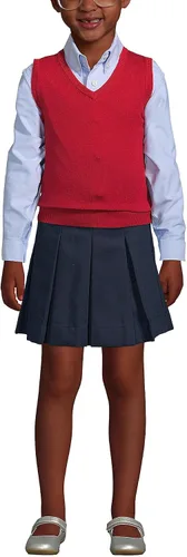 Miniatura 3 de Lands' End Uniforme escolar niños algodón modal fino calibre suéter chaleco