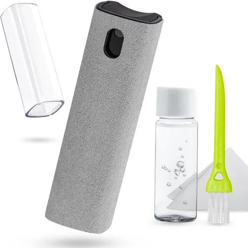 Espray limpiador de pantalla para pantalla táctil, kit de limpieza walrfid para teléfono inteligente electrónico TV, portátil, tableta, PC, Gris