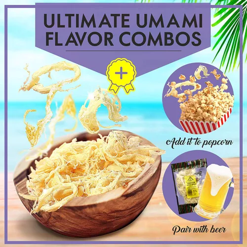 Miniatura 4 de Asia Trans Saki Ika - Bocadillo seco de sepia Cecina de mariscos hawaianos Alta en proteínas, baja en grasa y baja en calorías (5 onzas)