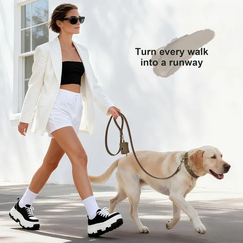 Miniatura 4 de Didog Collar de perro de cuero PU suave, elegante collar de perro de liberación rápida para perros grandes, fácil de limpiar, collar ajustable