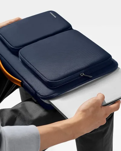 Miniatura 9 de tomtoc Bolso de hombro protector 360 para portátil para MacBook Air de 13 pulgadas 2025 M4/A3240, M3/A3113, M2/A2681, M1/A2337, MacBook Pro M2/M1