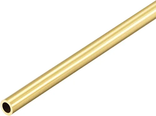 Miniatura 7 de uxcell Tubo redondo de latón, 11.811 in de longitud 0.394 in OD 0.039 in de espesor de pared, tubo recto inconsútil del tubo