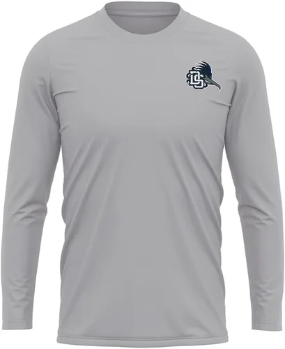 Miniatura 347 de Camisa deportiva de manga larga oficial de la NCAA Collegiate para hombre, con logotipo en el pecho izquierdo, colección Athletic Heather
