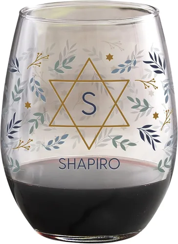 Miniatura 4 de Personalization Universe Spirit of Hanukkah - Copa de vino tinto personalizada