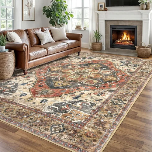 Miniatura 69 de SIILOOM Alfombra lavable de 2 x 3 pies, alfombra suave color taupe ceniza para entrada, tapete antideslizante para puerta de interior, tapete