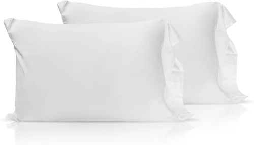 Miniatura 7 de Rayón con infusión de iones de cobre derivado de fundas de almohada de enfriamiento de bambú, beige, estándar (20 x 30), juego de 2, suaves
