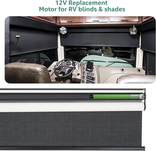 Miniatura 7 de DM25DS - Motor de repuesto para toldo de autocaravana de 12 V, se adapta a tubo de 1-3/16 pulgadas (1.181 in), repuesto directo con cableado
