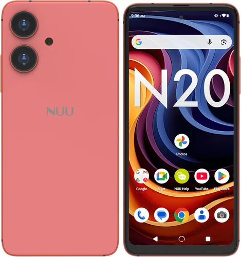 Miniatura 11 de NUU Teléfono celular básico N20, cámara gran angular, 6 GB + (6 GB de RAM extendida), almacenamiento de 128 GB, pantalla HD+ de 6.6 pulgadas, 90 Hz