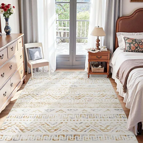 Miniatura 40 de jinchan Alfombra marroquí de pasillo 2x10 para pasillo - Alfombra de pasillo para cocina bohemia lavable a máquina, alfombra moderna suave, Boho