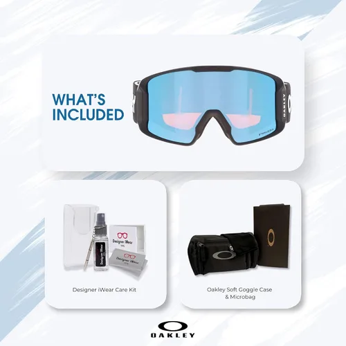 Miniatura 6 de Gafas de esquí Oakley Line Miner GRANDES/MEDIANAS para hombre y mujer OO7070, OO7093 + paquete con set de correa y accesorios, bolsa de microfibra