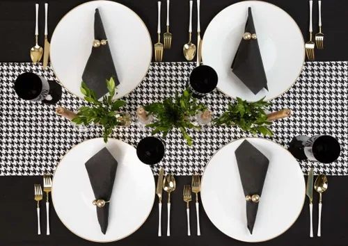 Miniatura 3 de EcoQuality Platos redondos de plástico blanco martillado de 13 pulgadas con borde dorado, platos de fiesta similares a China, platos llanos