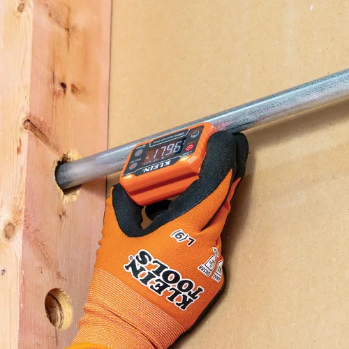 Miniatura 8 de Klein Tools 935DAA Medidor electrónico digital de nivel y ángulo, alerta LED, ángulos de medición y ajuste, rangos de 0-90 y 0-180 grados