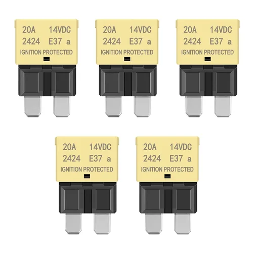 Miniatura 12 de LENKRAD Fusible reiniciable ATC/ATO automotriz de 15 amperios, 15 A, reinicio manual, hoja estándar, fusibles de 15 amperios, disyuntor de reinicio
