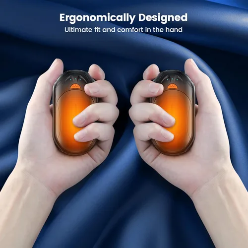 Miniatura 6 de POMPONGO Magnetic Hand Warmers Rechargeable 2 Pack, 6000mAh AI Hand Warmers Max. 20Hrs Heat, 3 Levels 108-131°F Pocket Heater, Hunting Essentials