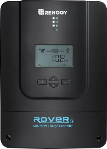Miniatura 10 de Renogy Controlador de carga Rover 20A MPPT 12V/24V Pantalla LCD de detección automática 99.9% de eficiencia para baterías de gel/inundadas/litio