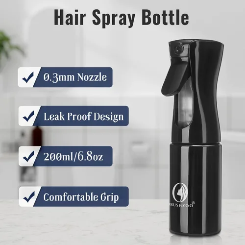 Miniatura 2 de BRUSHZOO - Juego de cepillos para el cabello para mujeres, hombres y niños, cepillos desenredantes para cabello rizado y natural 3/4abc, peine
