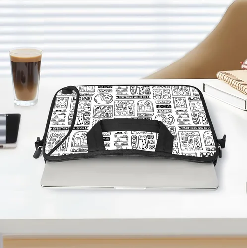 Miniatura 3 de RICHEN - Bolso bandolera de 10 pulgadas con asa, funda para laptops, notebooks, tablets infantiles de 7 a 10.2 pulgadas