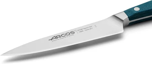 Miniatura 3 de Arcos Cuchillo de chef forjado de acero inoxidable tamaño 6 pulgadas. Mango profesional de micarta y borde especial de seda y hoja plateada 5.906