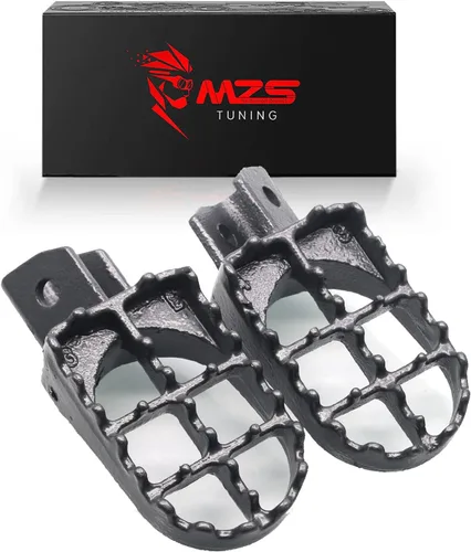 Miniatura 18 de MZS Estriberas para Dirt Bike, Estriberas CNC Motocross KLX 110 Reposapiés MX Pedal de Descanso Verde Compatible con KLX110 2002-2024 / KLX110L