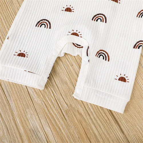 Miniatura 5 de Body de manga corta para bebé, traje de manga corta, mono de manga corta, mono con estampado de arco iris