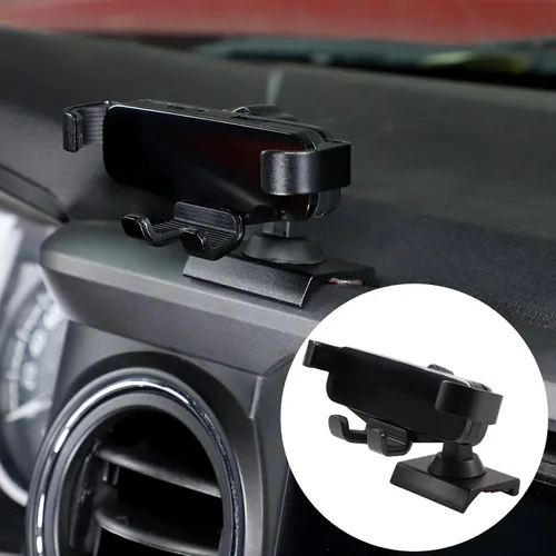 HAPPYHORSE Soporte de teléfono para automóvil compatible con Toyo@Tacoma 2016-2023, pantalla de navegación de control central, soporte de teléfono