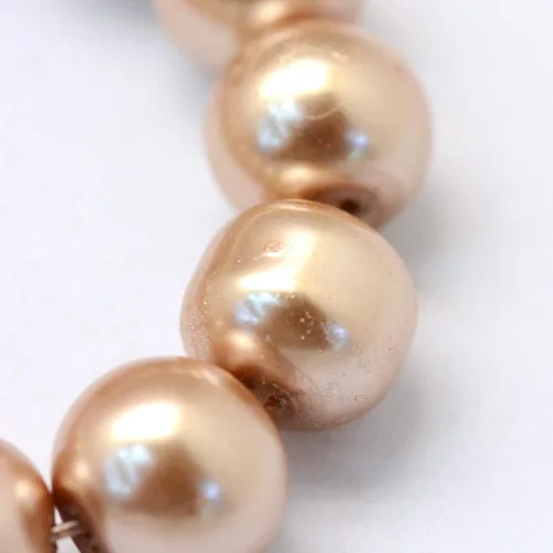 Miniatura 4 de KISSITTY 105 unids/hebra Burly Wood Satin Luster Glass Round Pearl Spacer Bead Loose Beads 0.315 in para bricolaje joyería artesanía 31.4