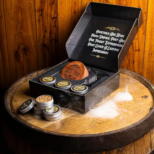 Miniatura 2 de Kit ahumador para whisky Kit ahumador para cócteles Kit ahumador para bourbon Kit ahumador para cócteles a la antigua con antorcha de 3 Negro