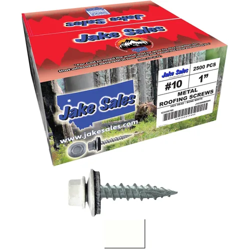 Miniatura 83 de Tornillos para techo de metal: (250) 10 x 1 sin pintura galvanizados con cabeza hexagonal para techo de chapa. Tornillos autoiniciados de metal