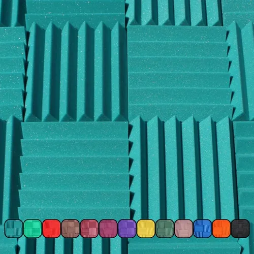 Miniatura 16 de Paneles de espuma acústica profesional estilo cuña de 12 x 12 x 2 pulgadas, paquete de 4, espuma de estudio para amortiguación de sonido e Carbón
