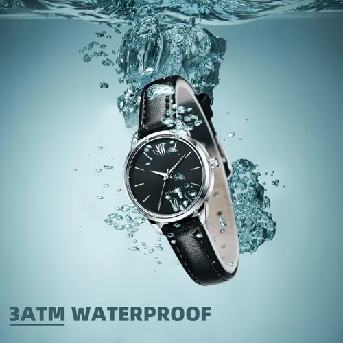 Miniatura 4 de TWOPTION Women's Leather Strap Watch Minimalist Wrist Watches for Women Ladies Analog Quartz Watch for Small Wrists