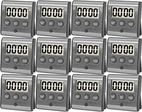 Miniatura 10 de Elegante temporizador digital de cocina – Modelo de acero inoxidable eT-23, parte trasera magnética súper fuerte, alarma fuerte, pantalla grande