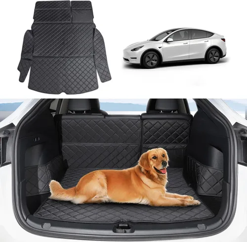 Miniatura 5 de Topfit para Tesla Model Y Tapetes para maletero Forro impermeable para maletero Protector de asientos de coche para perros Tapete para todo