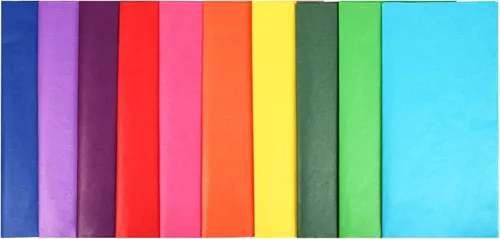 Miniatura 8 de Simetufy 60 hojas de papel de seda de color arcoíris para bolsas de regalo, 10 colores llamativos, envoltura de regalo de 20 x 20 pulgadas, a granel